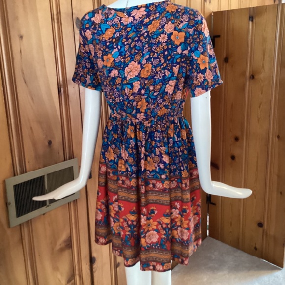 NWT Boho Floral Print Dress - Picture 4 of 7